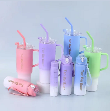 3pcs Large Capacity Sports Tumbler Set